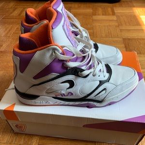 Fila KJ7 White/Dewberry-Vibrant Orange